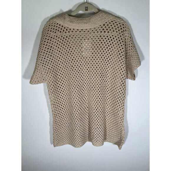 NWT Maurie and Eve Australian crochet Shore Thing Mini Dress in Sand sz S beach - Picture 2 of 15